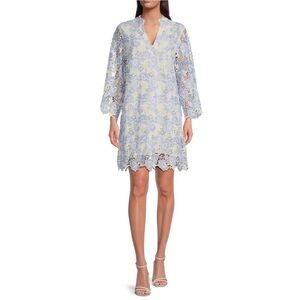 NWT J.Marie The Maggie Floral Lace Split
V-Neck Long Sleeve Shift Dress Sz S